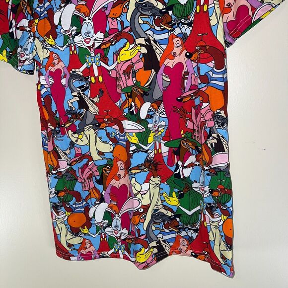 Disney x Cakeworthy all over print roger rabbit tshirt NWOT womens size small - Picture 3 of 7